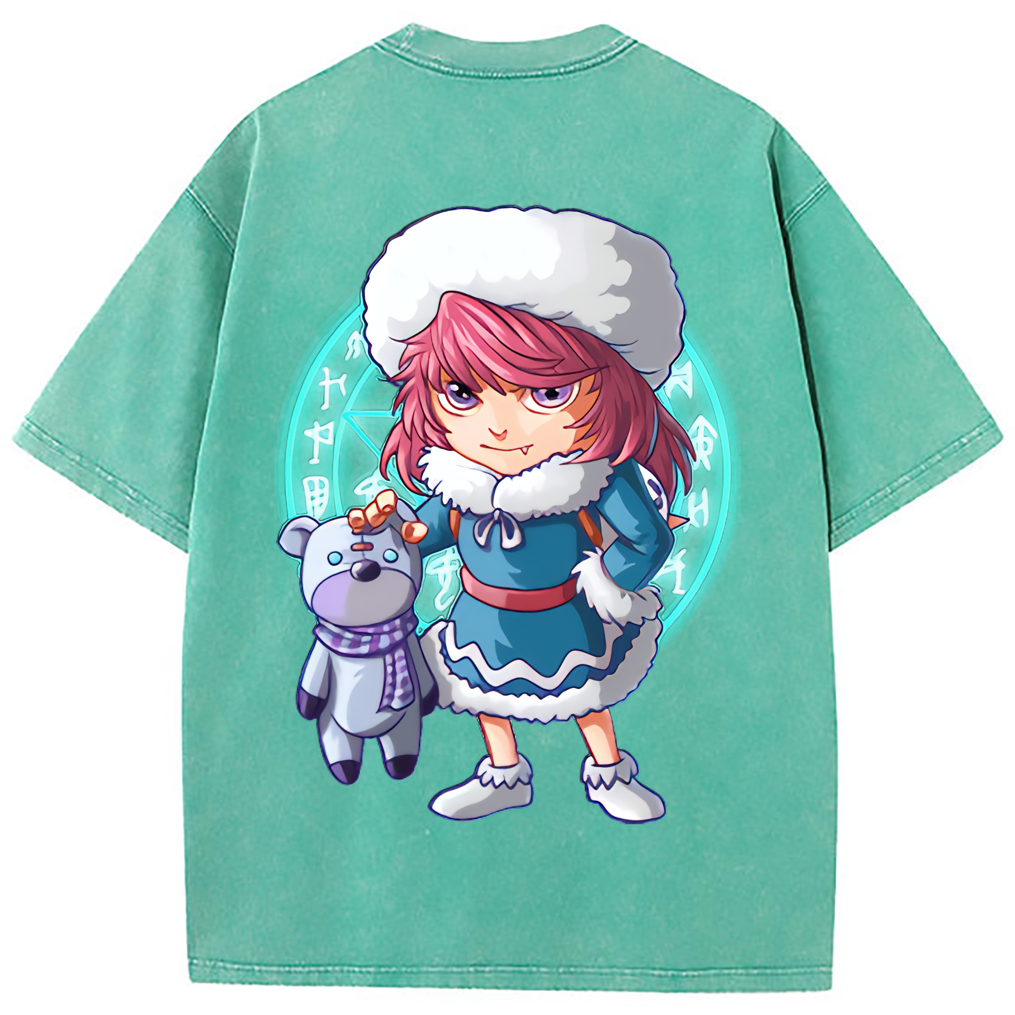 （画像用） リーグ・オブ・レジェンド League of Legends LOL 綿100% ヴィンテージ風 半袖Tシャツ（背面プリント）